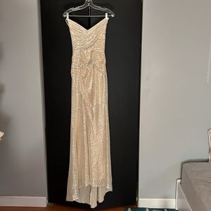 Champagne prom dress